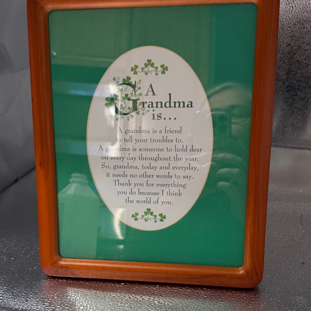 Wooden Framed Grandma Quote Plaque